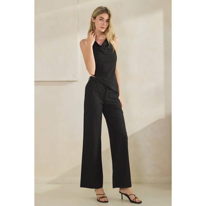 Stripe Halter Top & Pant Set
