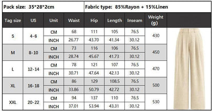 High Waist Wide Leg Trousers