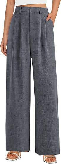 High Waist Wide Leg Trousers