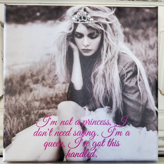 Canvas Art I'm Not A Princess
