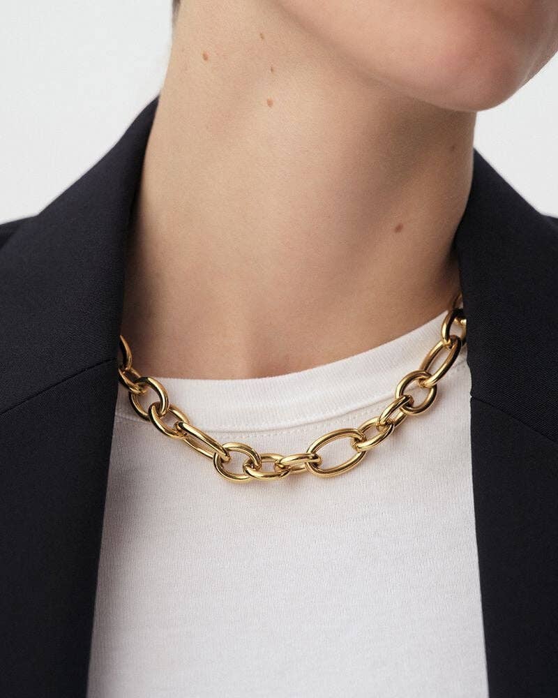 Paperclip 14k Plated Chain