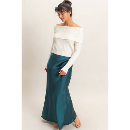 Satin Maxi Skirt