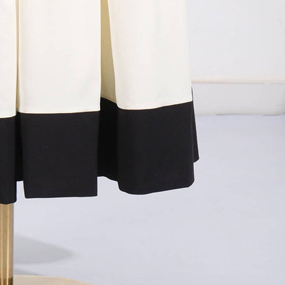 Natalia Striped Bow Elegant Dress (also available to rent)