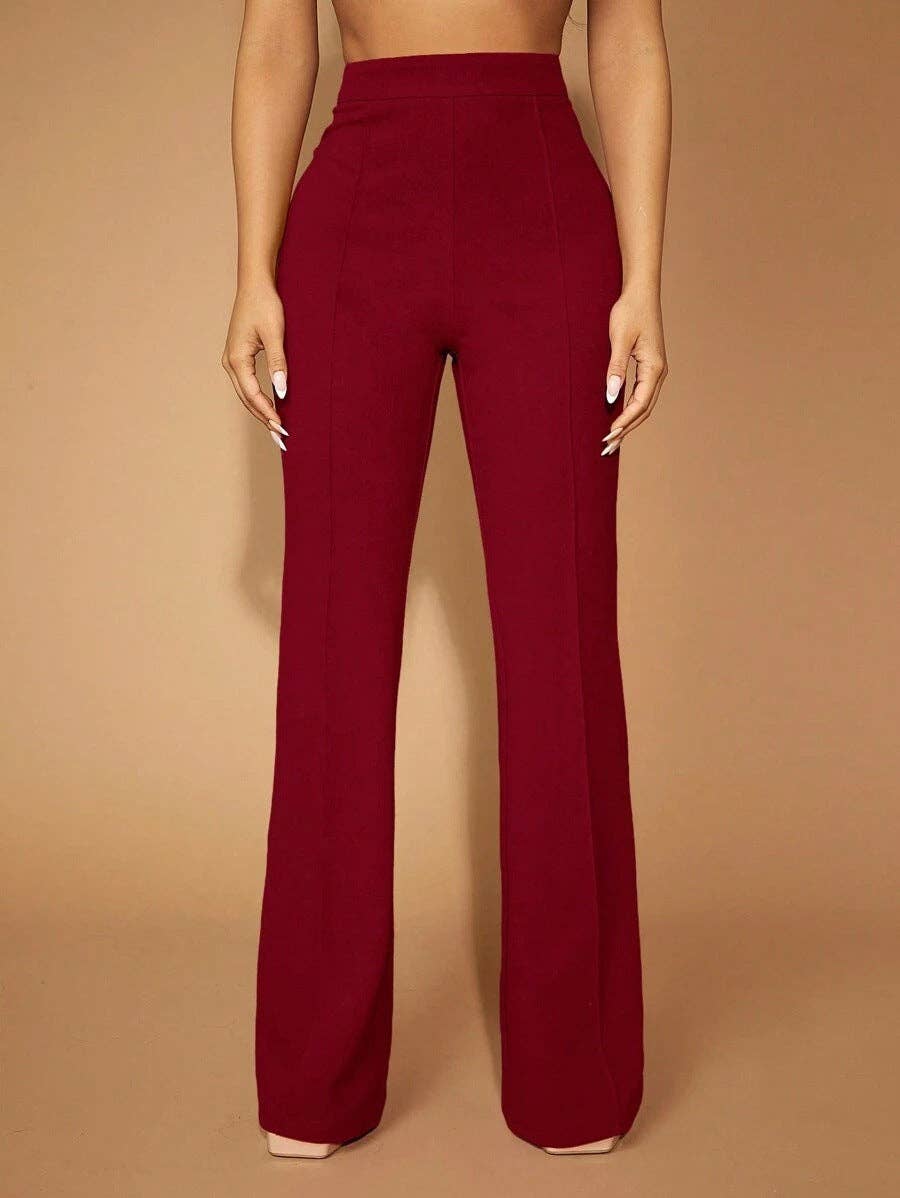 High Waist Straight Leg Pants