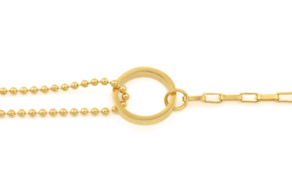 Circle Link Bracelet, Waterproof Mixed Chain Bracelet