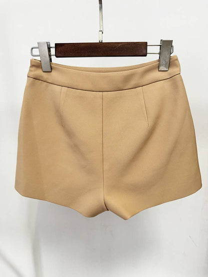 Mirror Beaded Suit Jacket & Shorts Set