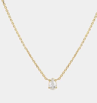 Solitaire Collection-14K gold Necklace layers 