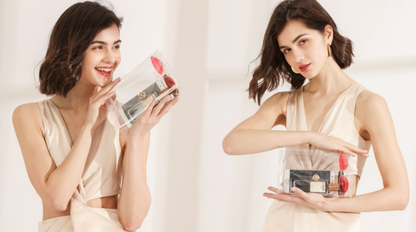 Clear Crossbody Stadium Concert Purse Gold Adjustable Chain