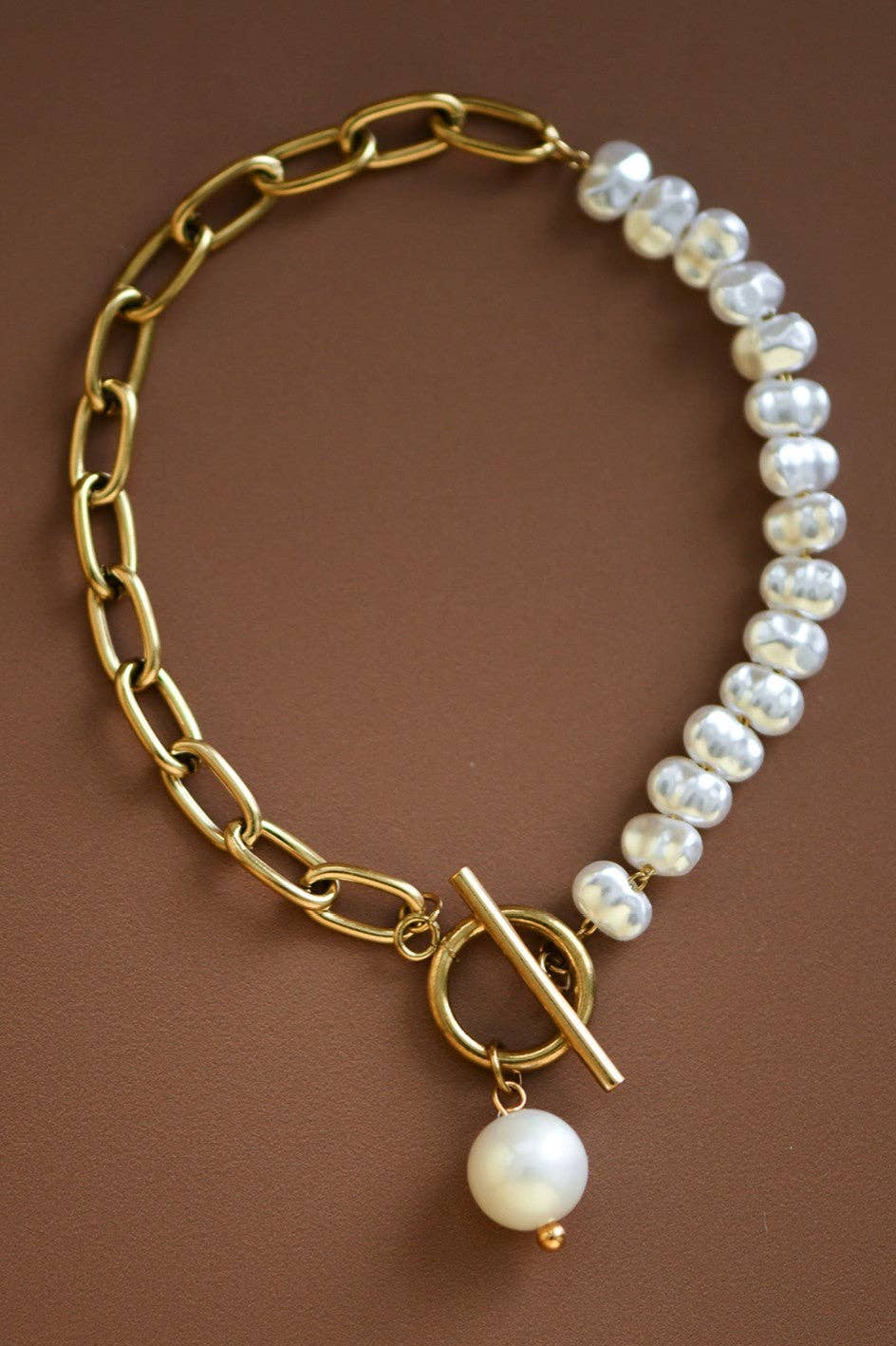 18K Gold Plated Waterproof Stainless Steel Chain Bracelet - 7072
