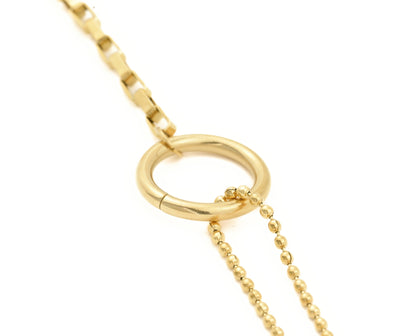 Circle Link Bracelet, Waterproof Mixed Chain Bracelet