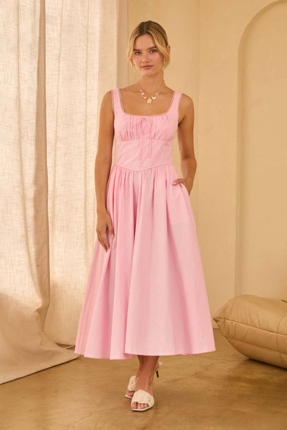 Princess Pink Midi Dress