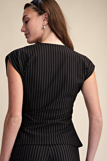 Pinstripe Vest