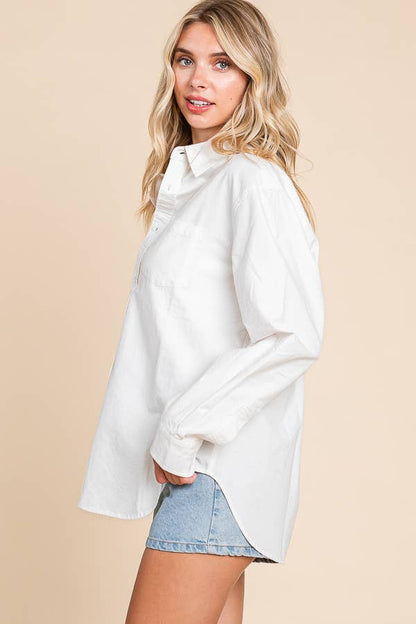 Classic Button-Down Oversized Shirt