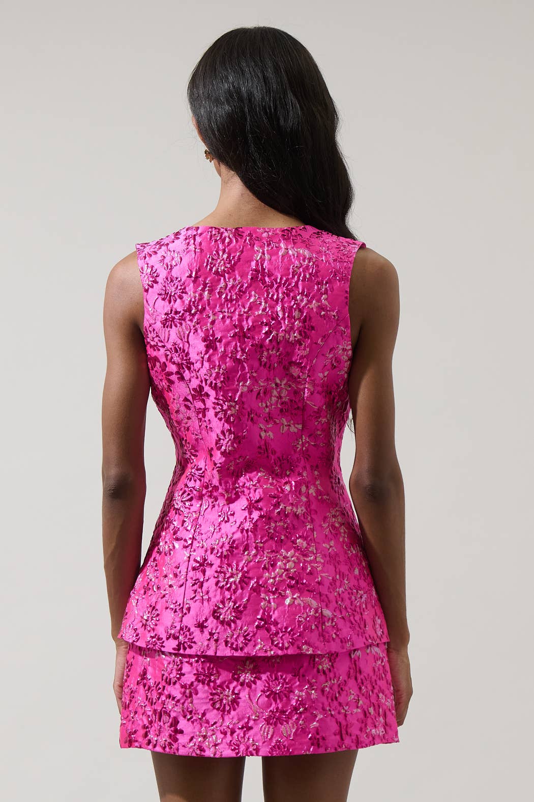 Harrington Jacquard Maize Sleeveless Top