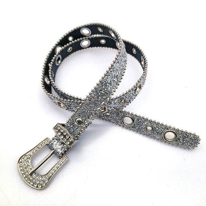 Vintage Rhinestone Shiny Punk Belt DPWB0325