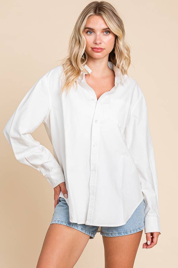 Classic Button-Down Oversized Shirt