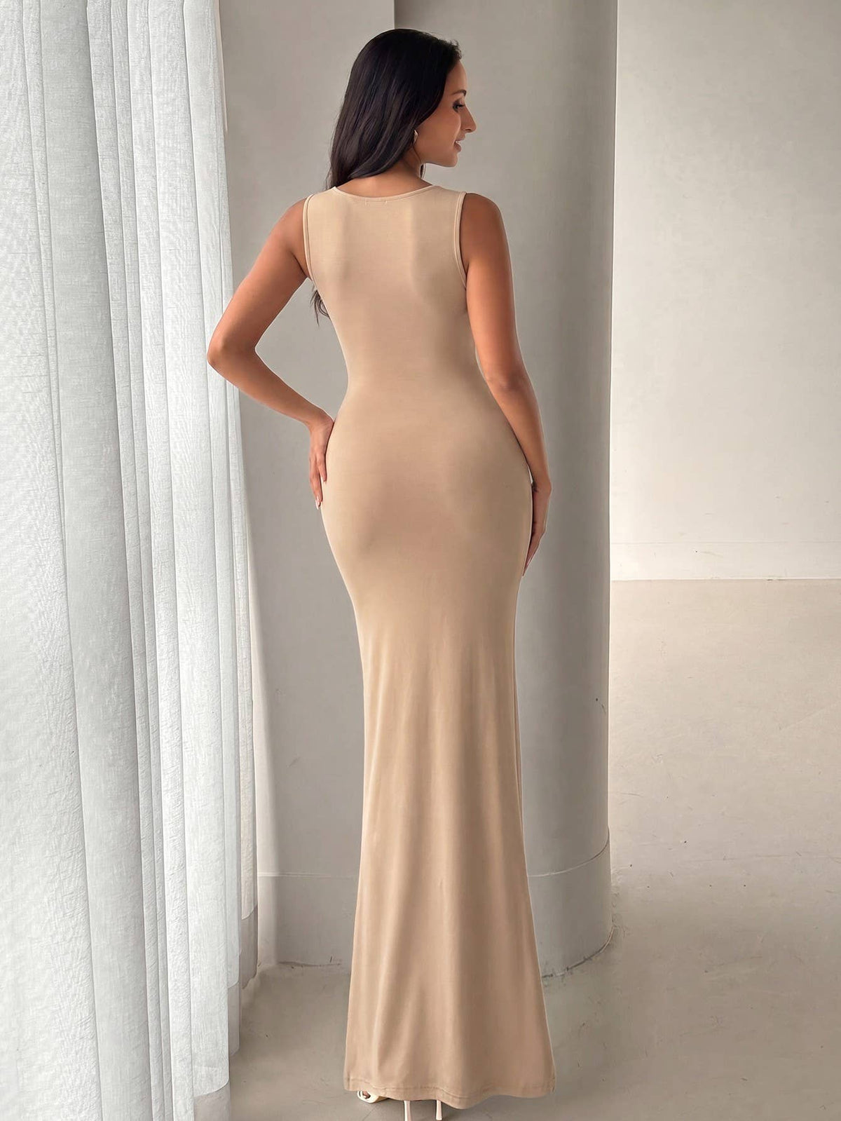 Cowl Neck Maxi Dress