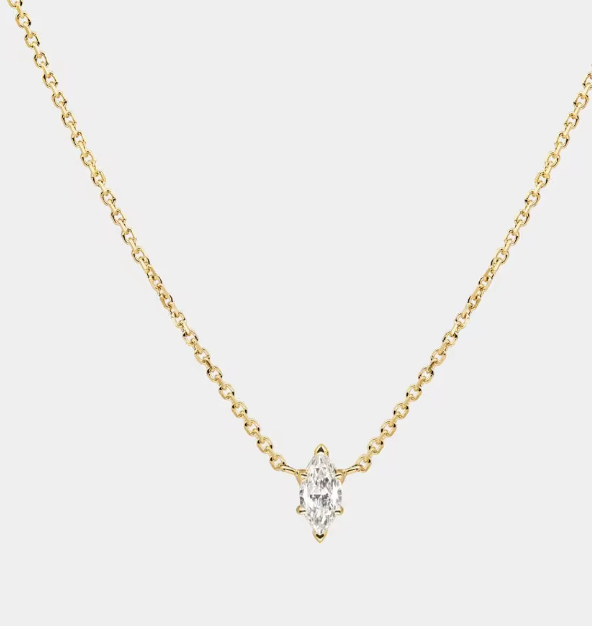 Solitaire Collection-14K gold Necklace layers 