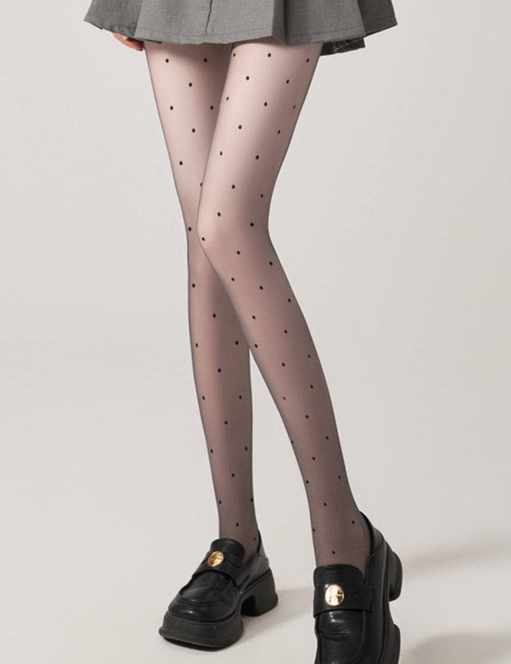 Ladies Dot Knit Stockings