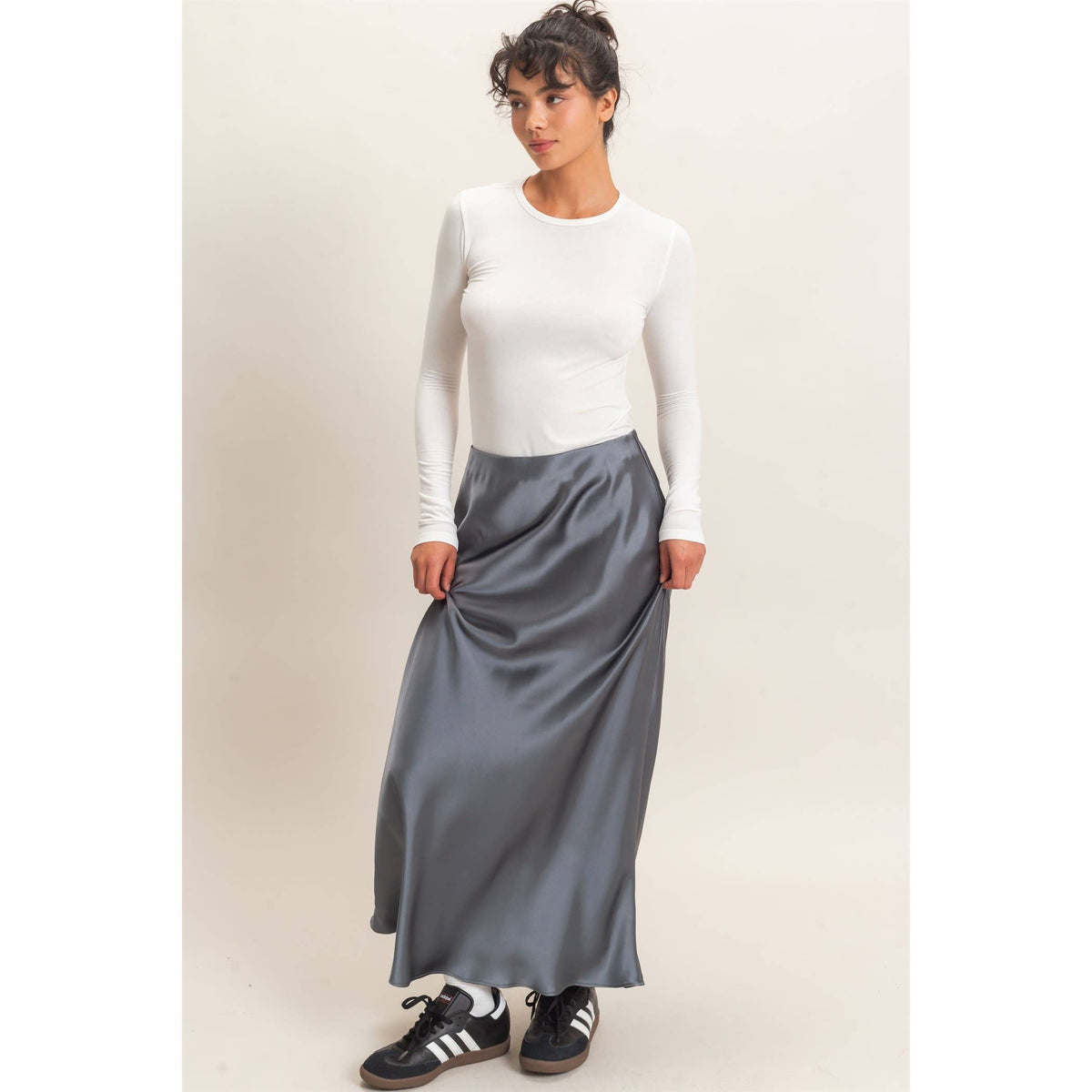 Satin Maxi Skirt