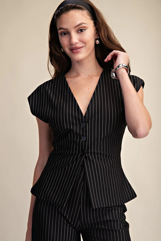 Pinstripe Vest