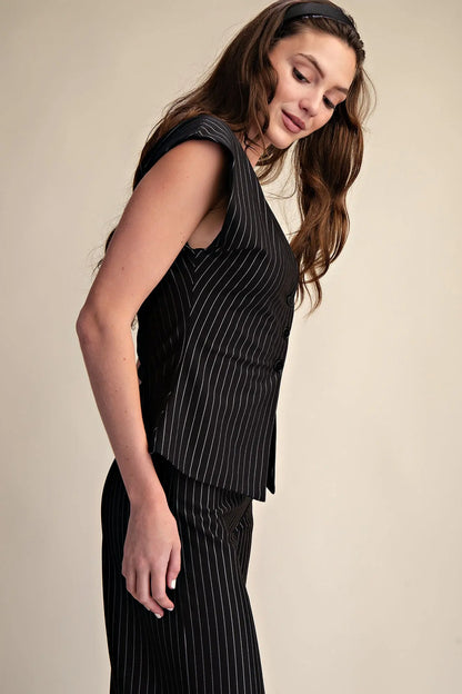 Pinstripe Vest