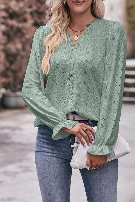 Sage Lace Top - donated 2 items